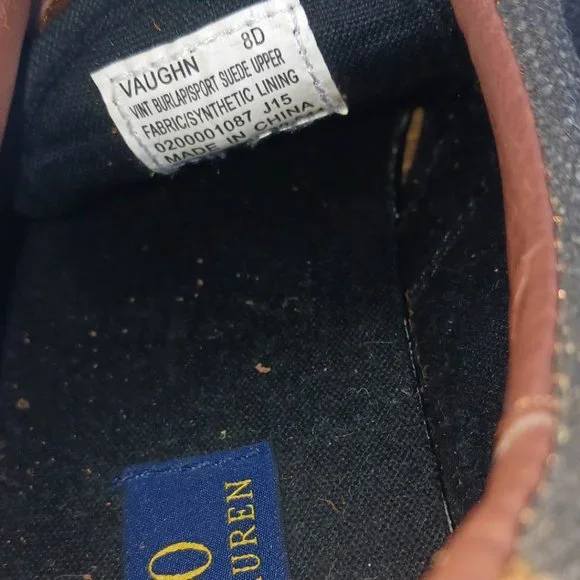 Polo by Ralph Lauren Men's Size 8 Gray Brown Sneakers Shoes - Picture 7 of 11